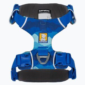 New RuffWear Front Range Dog Harness - Size L/XL - Blue Mountain Print